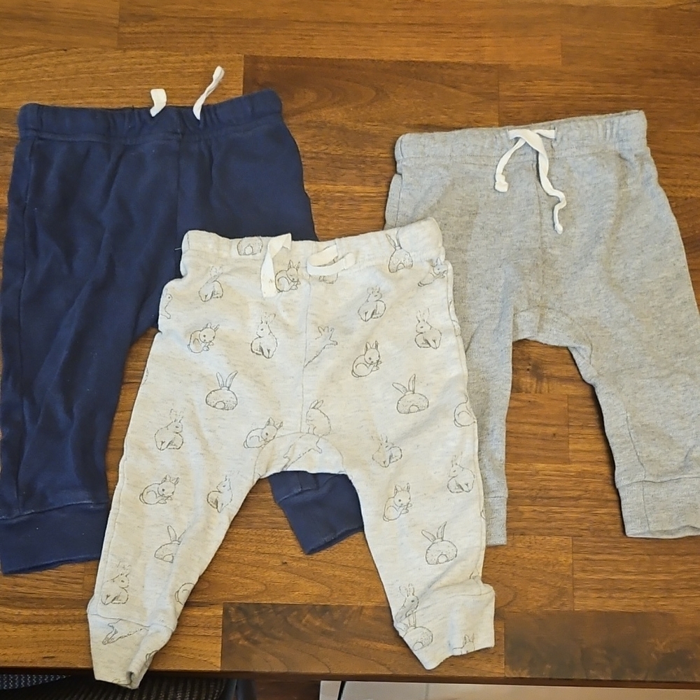 Kids Bottoms Set - Navy, Gray, and Patterned